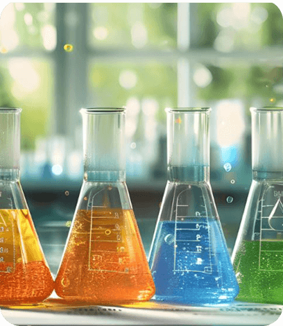 Chemicals in Flask