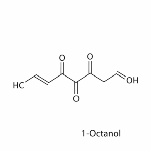 Chemical structure of 1-Octanol (C8 Alcohol)