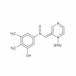 Molecular diagram of 1,2,3-Benzotriazole (BTA)
