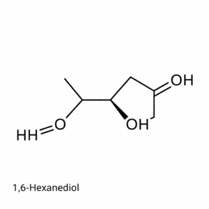Molecular structure of 1,6-Hexanediol