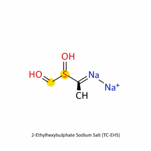 Molecular structure of 2-Ethylhexyl Sulphate Sodium Salt (TC-EHS)