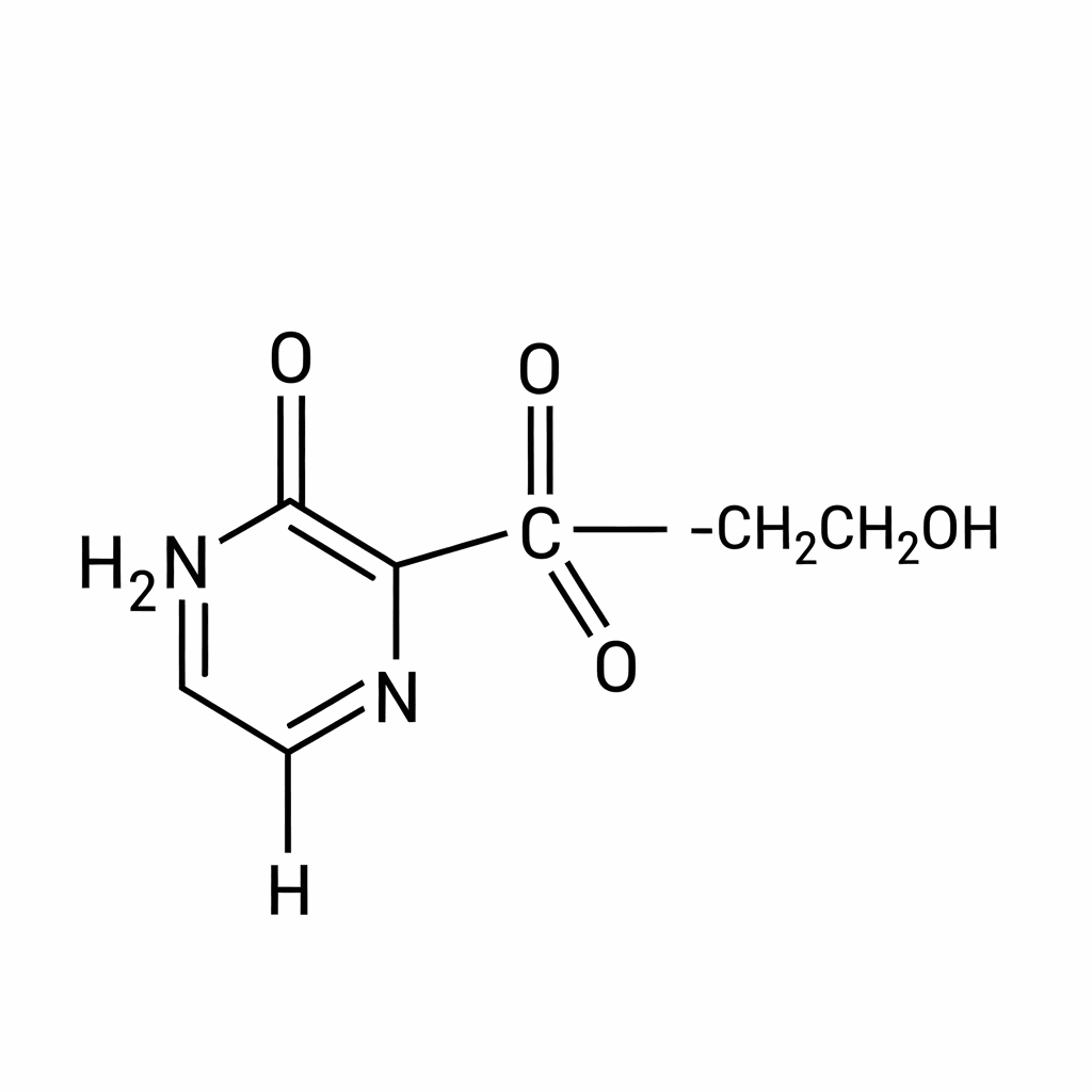Chemical formula of 2-Hydroxyethyl Methacrylate (HEMA)