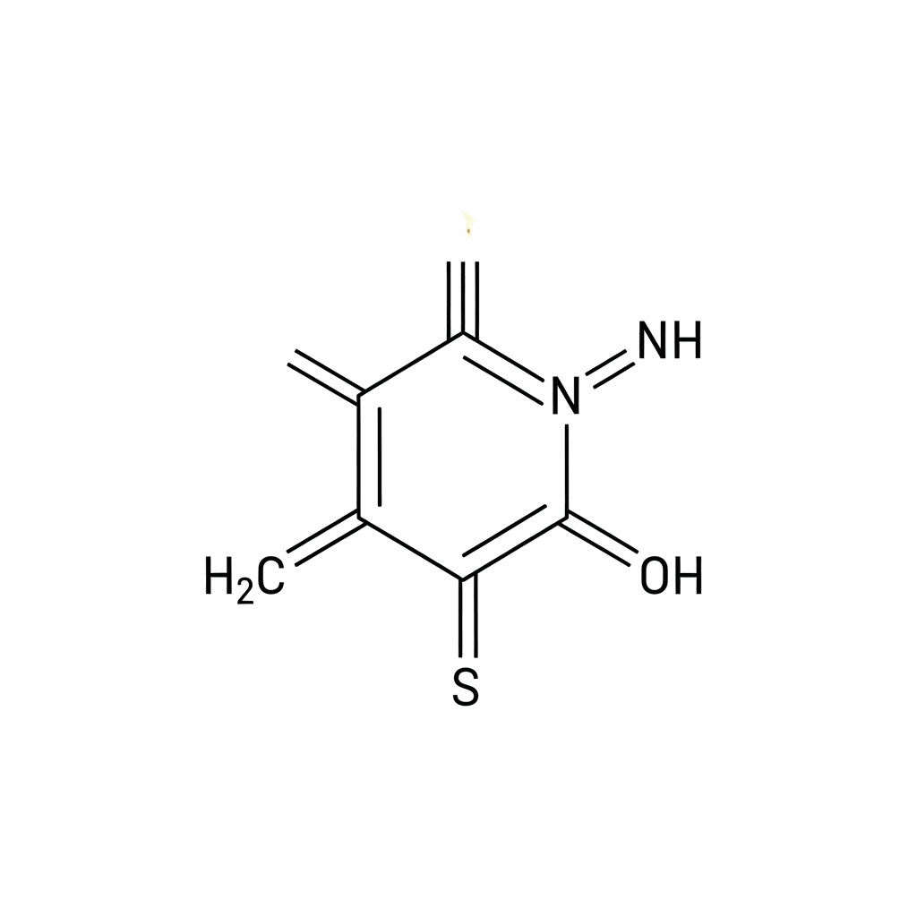 Molecular structure of 2-Mercapto Thiazoline (H1)