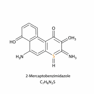 Structural diagram of 2-Mercaptobenzimidazole