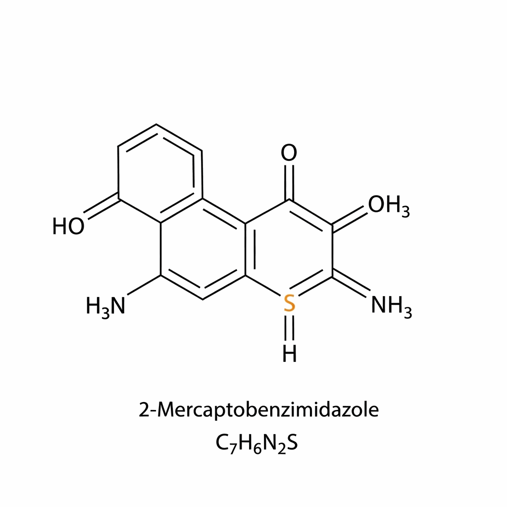 Structural diagram of 2-Mercaptobenzimidazole