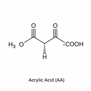 Chemical structure of Acrylic Acid (AA)