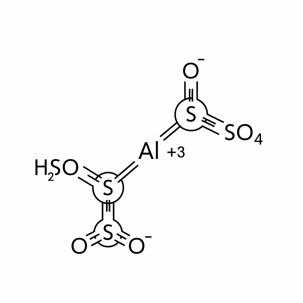 Molecular structure of Aluminum Sulfate