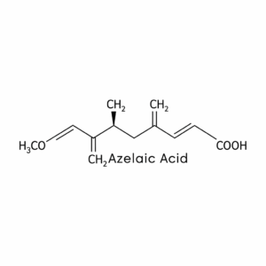 Structural formula of Azelaic Acid