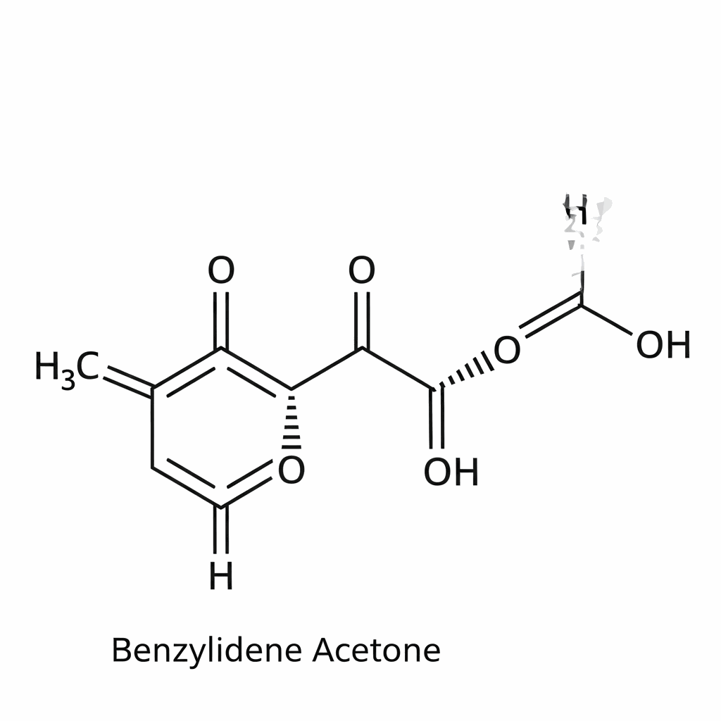 Structural formula of Benzylidene Acetone