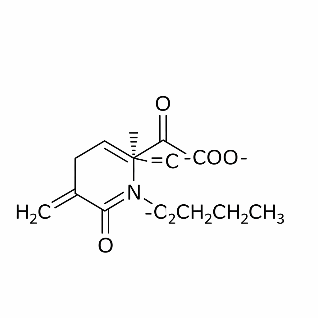 Molecular structure of Butyl Acrylate (BA)
