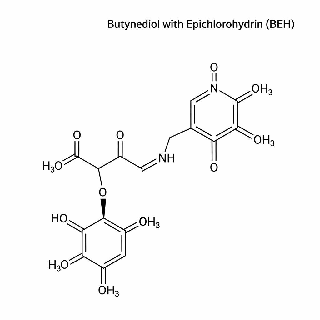 Chemical structure of Butynediol with Epichlorohydrin (BEH)