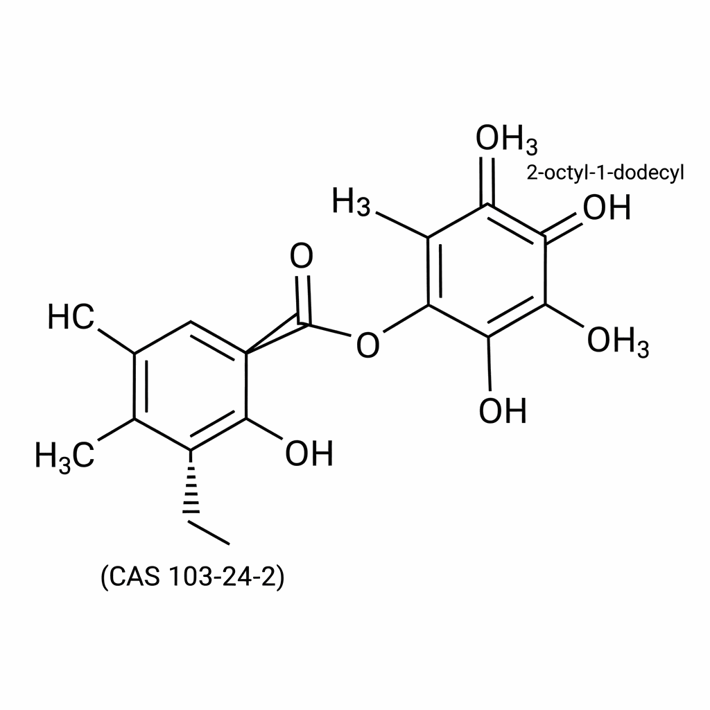 Dioctyldecyl Azelate Chemical Structure Diagram