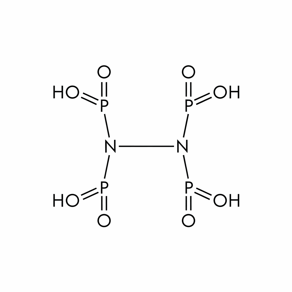 Chemical structure of Ethylene Diamine Tetra (Methylene Phosphonic Acid) (EDTMP)
