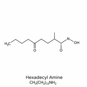 Molecular structure of Hexadecyl Amine