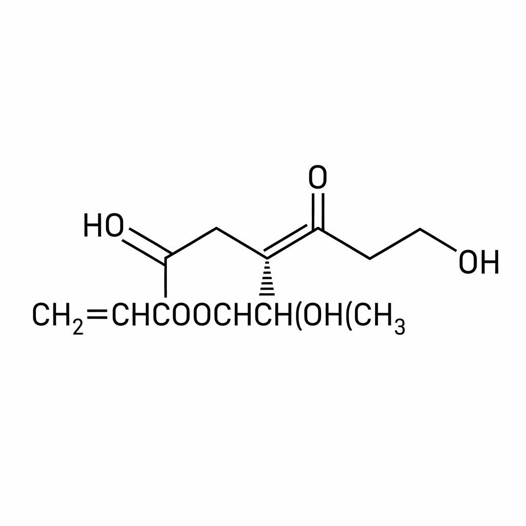 Chemical structure of Hydroxypropyl Acrylate (HPA)