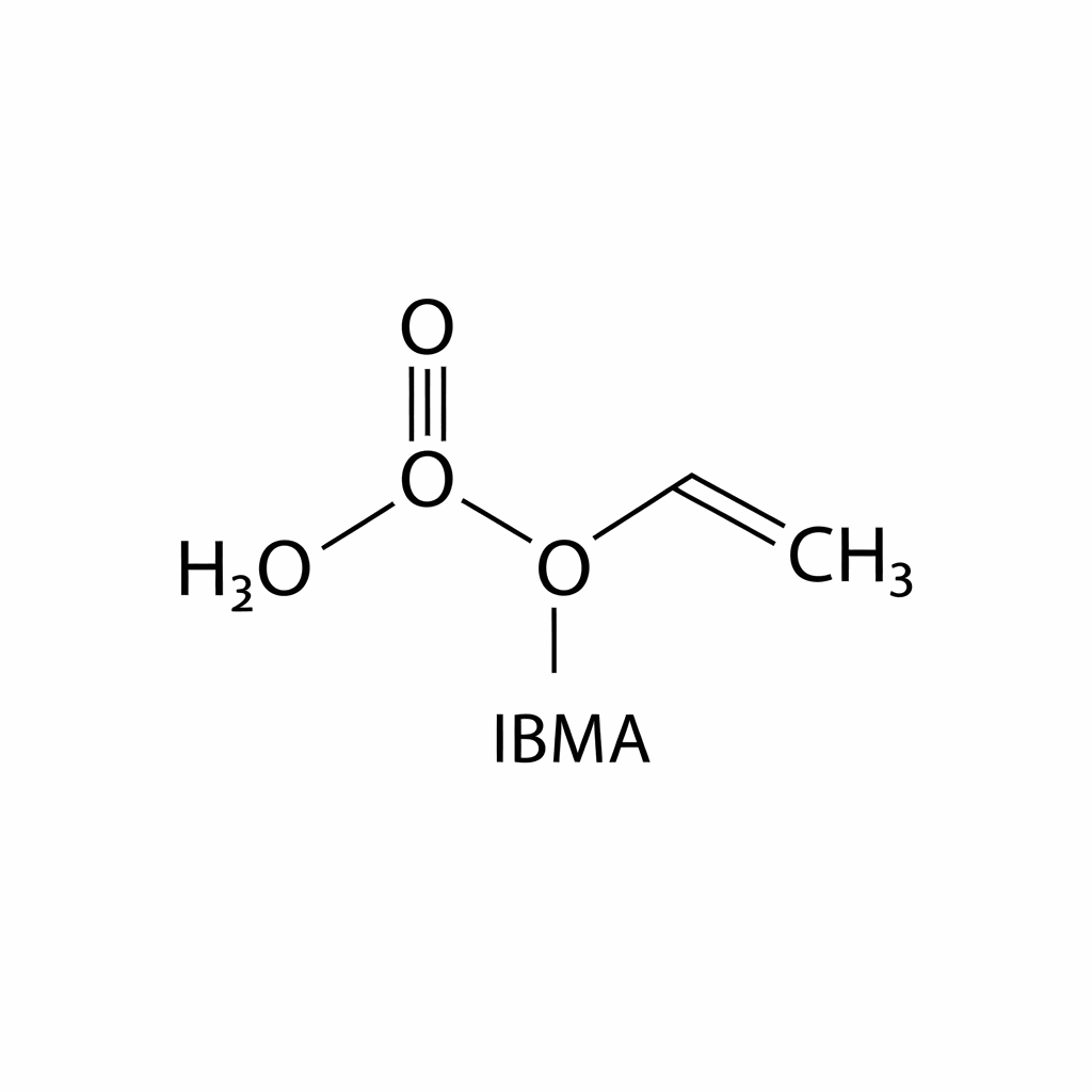 Chemical structure of Iso-Butyl Methacrylate (IBMA)