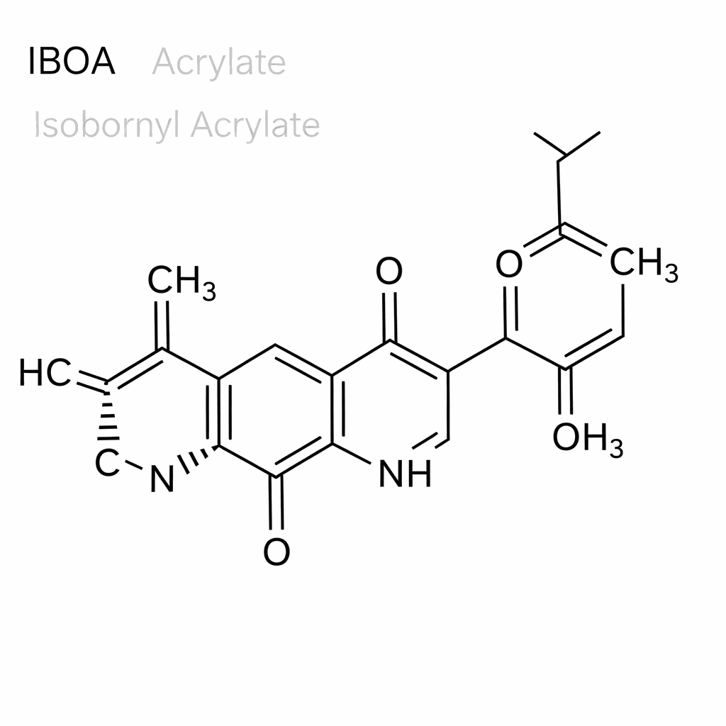 Chemical structure of Isobornyl Methacrylate (IBOMA)