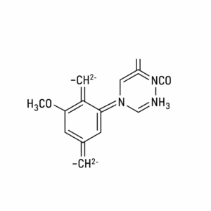 Methylene diphenyl diisocyanate (MDI) molecular structure