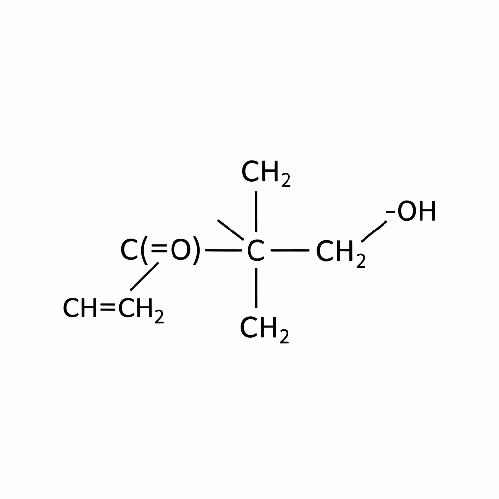 Pentaerythritol triacrylate (PETA) molecular structure