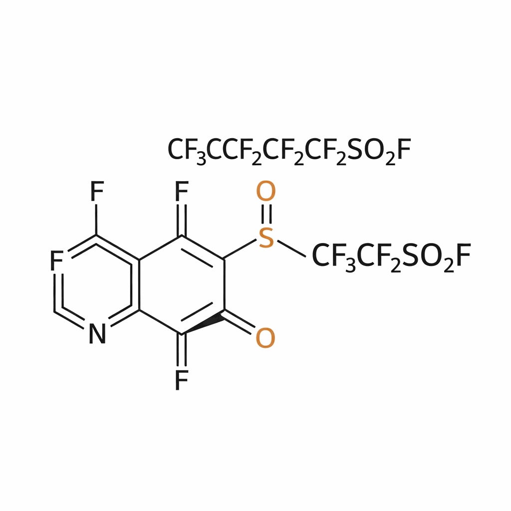 Perfluorobutyl sulfonyl fluoride (FC-4) molecular structure