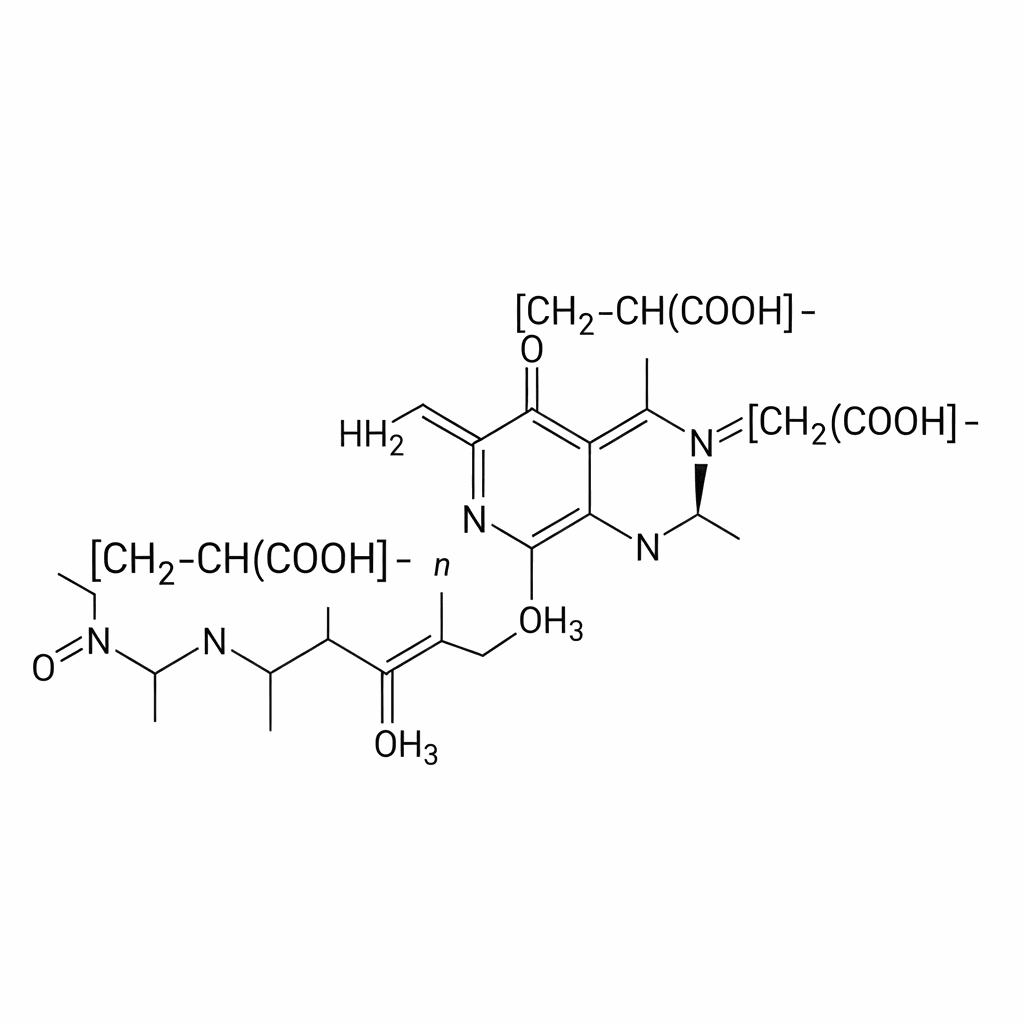 Chemical structure of Polyacrylic Acid (PAA) 50% Solution