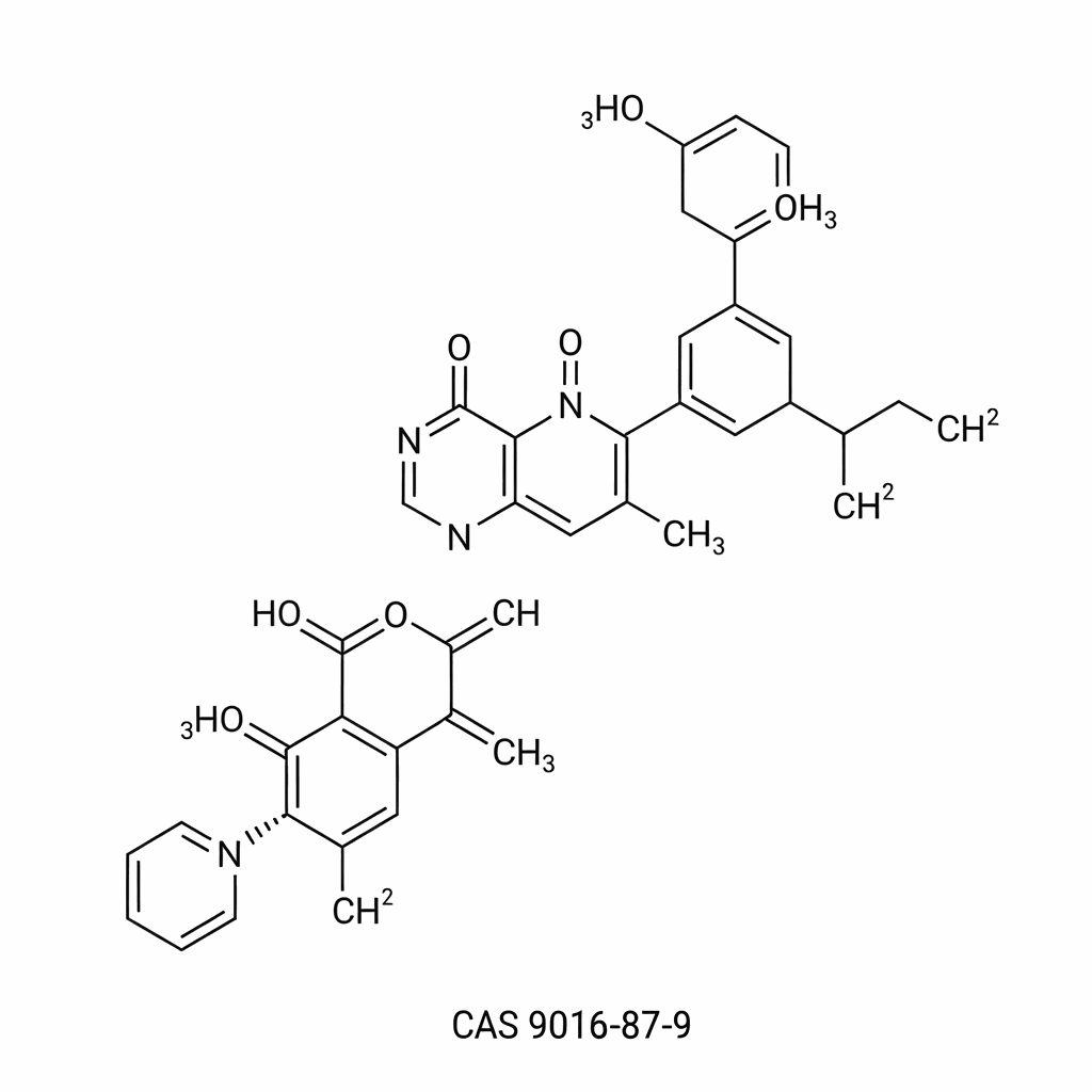 Chemical structure of Polymethylene Polyphenylene Isocyanate (Polymeric MDI)