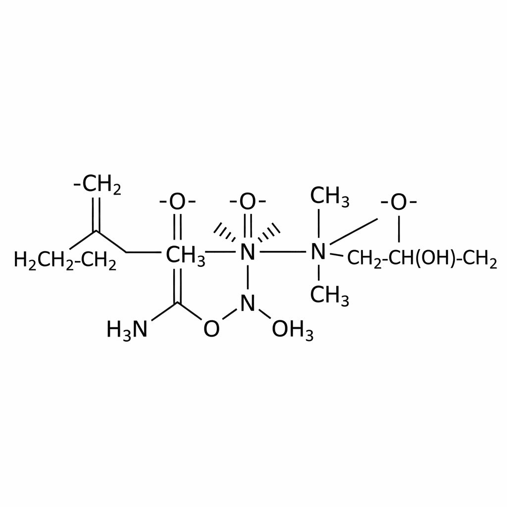 Structural formula of Polyquaternium-2 (PUB)