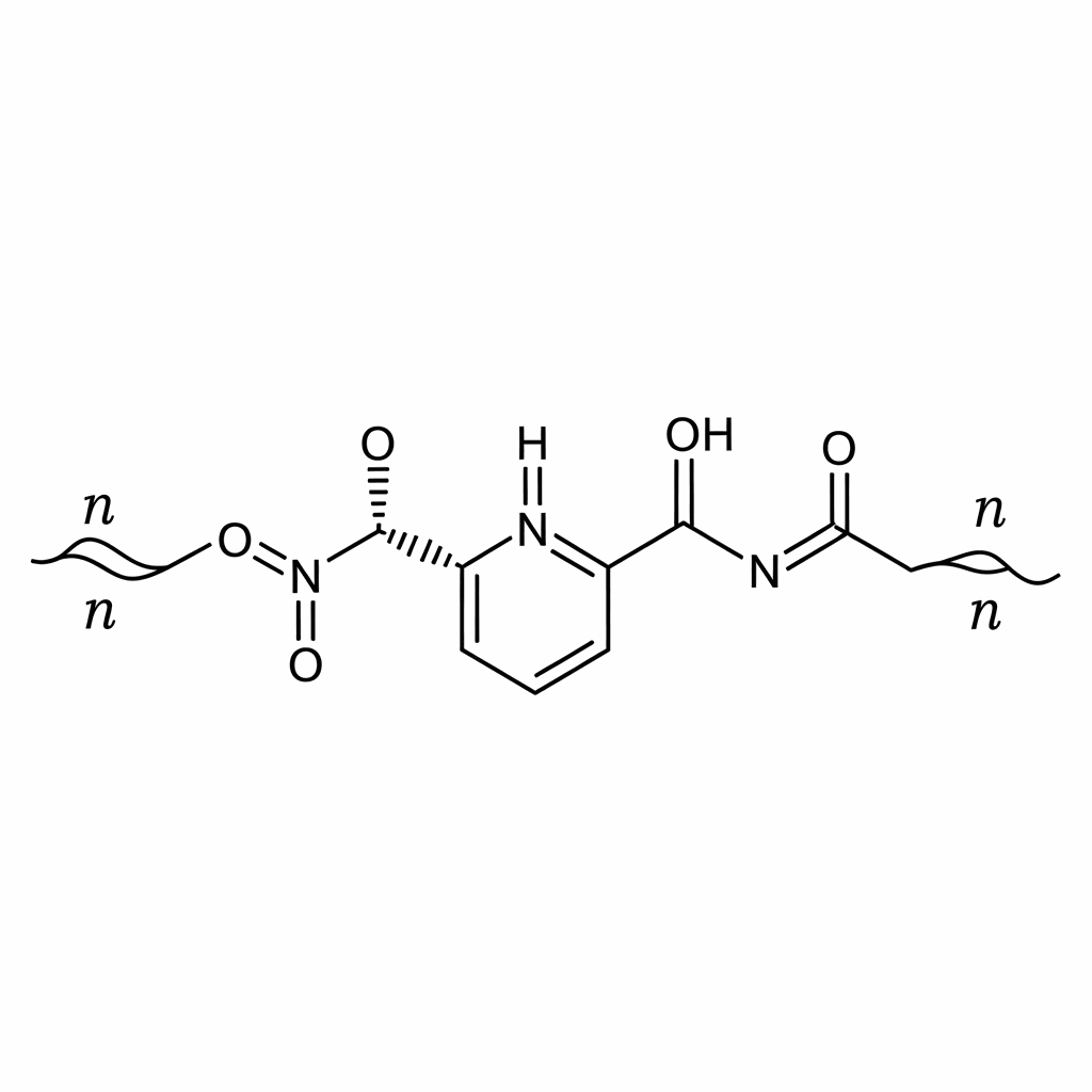 Molecular structure of Polyvinyl Polypyrrolidone (PVPP)