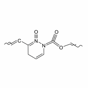 Chemical structure of Polyvinyl Pyrrolidone (PVP)