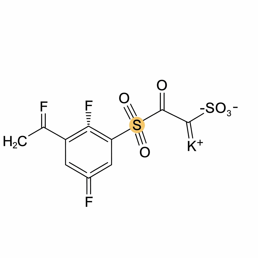 Structural formula of Potassium Perfluorobutane Sulfonate (FC 98)