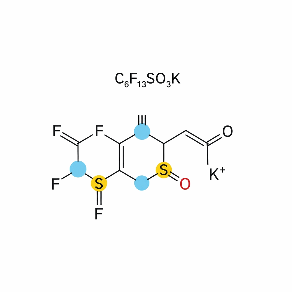 Chemical structure of Potassium Perfluorohexanesulfonate (FC 97)