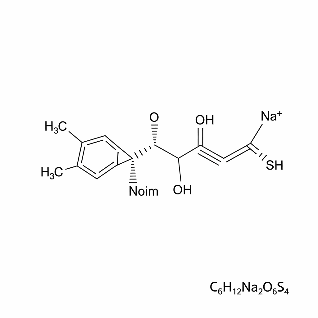 Sodium Sulfopropyl Disulfide molecular structure
