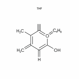 Tetrahydrofuran (THF) molecular structure
