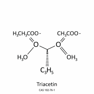 Triacetin chemical structure diagram