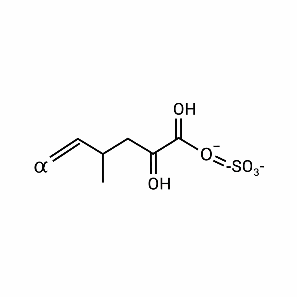 Molecular structure of Alpha Olefin Sulfonate (AOS)