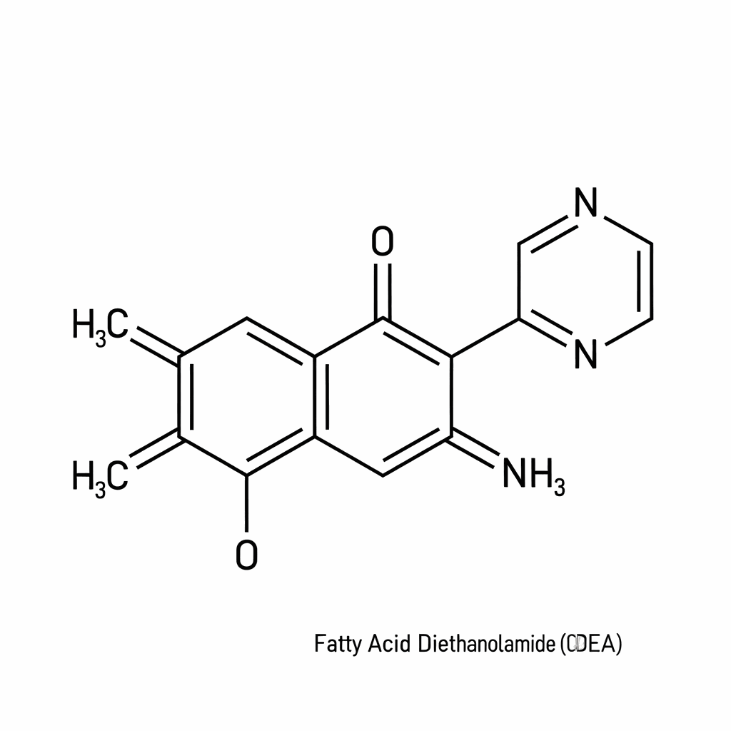 Chemical structure of Fatty Acid Diethanolamide (CDEA)
