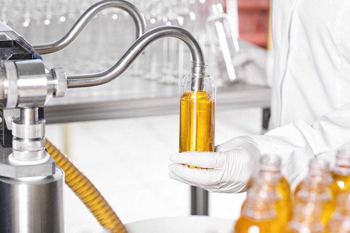 Large scale production of cosmetic chemicals